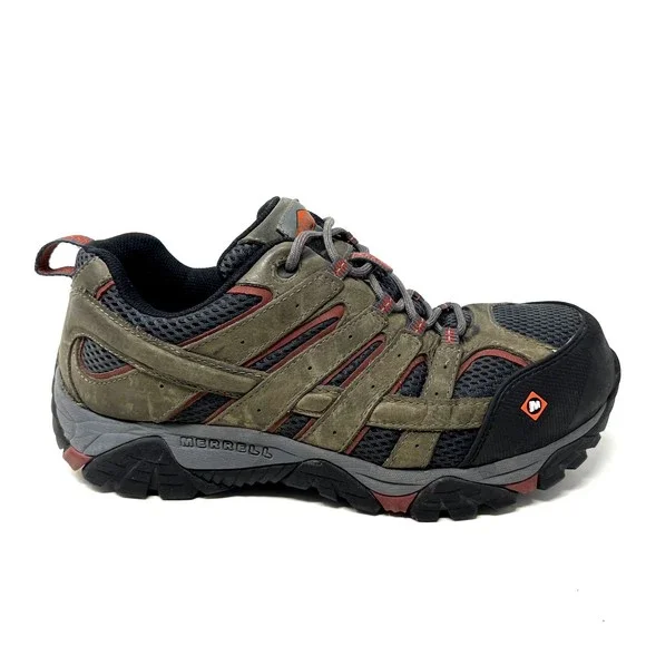 Merrell Mens Moab Vertex Vent Comp Toe Work Oil Slip Resistant Shoe 8M J11121 Merrell Men main image 3